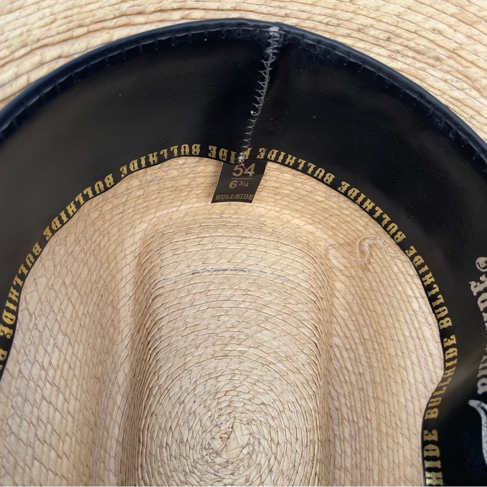 Bullhide straw cowboy hat cowgirl western country festival tan brown - Picture 6 of 6